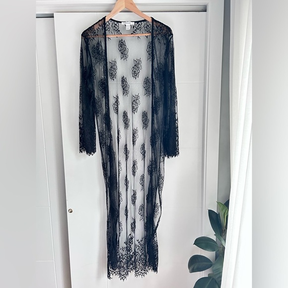 Revamped Other - Revamped Black Lace Kimono